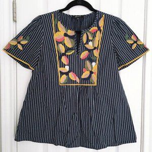 Madewell Fable Top Blue Size M